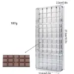 4 Cavity Bar Shape Polycarbonate Chocolate Mould