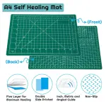 Self Healing 3-Ply Double Sided Durable Non-Slip PVC Cutting Mat Great for Scrapbooking,Quilting,Sewing and all Arts & Crafts Projects - A2 Size