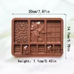 All in One Bar Mould | 9 in 1 bar mould | Hearts,Broken,Cadbury Medium size mould