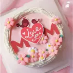 3 pcs Cute flower cake topper