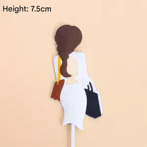 1 pcs Working Mom Lady cake topper