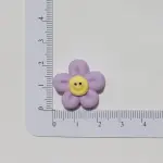 3 pcs Daisy Purple flower cake topper