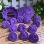 Cake Decor 14pcs Cupcake Decorating Set Cookie Plastic Fondant Cutter Gumpaste Cutter