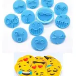 Emoji Cookie Cutters Shapes Plastic Chocolate Candy Molds for Baking 13 pcs
