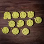 Emoji Cookie Cutters Shapes Plastic Chocolate Candy Molds for Baking 13 pcs