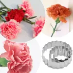 3 Pcs Carnation Petal Fondant Sugar craft Stainless Steel Cutter set Style 2