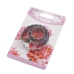 3 Pcs Carnation Petal Fondant Sugar craft Stainless Steel Cutter set Style 2