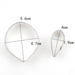 2 Pcs Begonia Semperflorenshybr Sugar craft Stainless Steel Cutter set