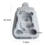3D Panda Animal silicone mould
