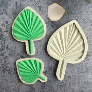 3 pcs Palm Leaf silicone mould