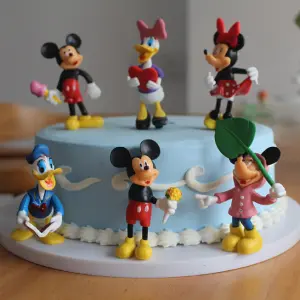 6 pcs Mickey Mouse Club House Cake Topper set