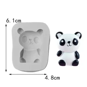 Panda silicone mould Style 2