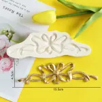 Ribbon bow Flower theme Decorative Silicone Mould