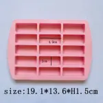 15 Cavity Chocolate Bar Rectangle Silicon Chocolate Mould