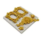Detailed Vintage Frame classic theme silicone mould