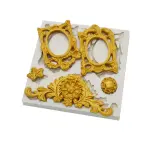 Detailed Vintage Frame classic theme silicone mould