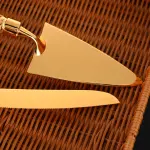 2 pcs Vintage Engraved Cake knife set