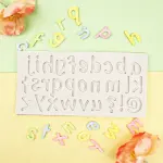 Alphabet Lower case Silicone Mould Style 3