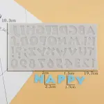 Alphabet Upper case Silicone Mould Style 5