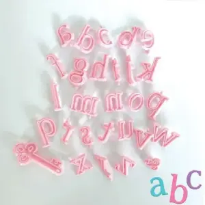 Cake Decor Plastic 26 pcs Upper case Alphabet Cake and Cookie Stamping Set Plastic Fondant Cutter