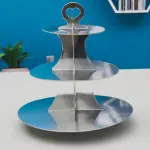 3 Tiers Cupcake Stand Paper Cake Holder Cupcake stand ( Silver )