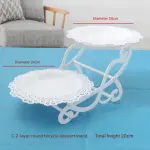 2 tier Plastic Cake Cupcake Stand Display Rack Wedding Decoration Birthday Cake stand