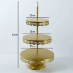 3 Tier Gold Iron Cupcake stand