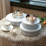 3 pcs Classic White Cake Stand,7.8''/9.8''/11.8'' Cake Stands for Dessert Table set