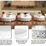 3 pcs Classic White Cake Stand,7.8''/9.8''/11.8'' Cake Stands for Dessert Table set