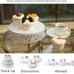 3 pcs Classic White Cake Stand,7.8''/9.8''/11.8'' Cake Stands for Dessert Table set
