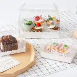 1 Pcs Transparent cake Box with Tray (16 x 9 X 8 cm )