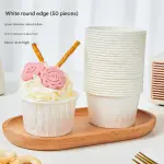 White Baking Cups / Muffin Cups (50 pieces)