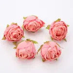 5 pcs Pink Artificial Flower cake topper Style 2