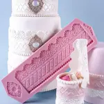European Lace Border Fondant Silicone Chocolate Mould