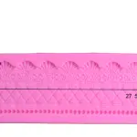 European Lace Border Fondant Silicone Chocolate Mould