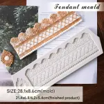 European Lace Border Fondant Silicone Chocolate Mould