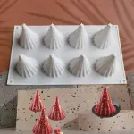 8 Cavity Tree Shape Silicon Muffin Silicon Mould
