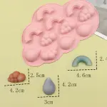 3D Cloud Rainbow Water droplet Silicone mould