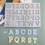 3 pcs set Alphabet Upper case Lower case Number Silicone Mould set