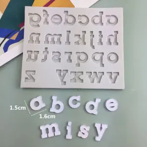 Alphabet Lower case Silicone Mould Style 9