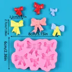 Detailed Bow Knot silicone mould Style 3