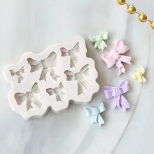 Detailed Bow Knot silicone mould Style 3