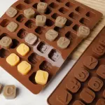 Alphabet Number Box shaped theme Silicone Mould Style 2