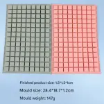 126 Square shaped grid Silicone Mould