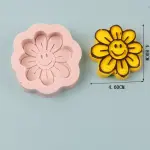 3D Smiling Flower silicone Mould
