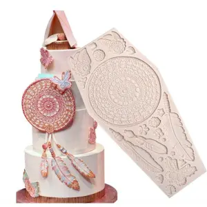 Dream catcher feather texture silicone Mould
