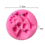 Dog paw bone theme silicone mould