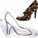 High Heels Lady Shoe Stilettos Sandal Chocolate Candy Mold with Magnets Polycarbonate Chocolate Mould