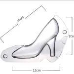 High Heels Lady Shoe Stilettos Sandal Chocolate Candy Mold with Magnets Polycarbonate Chocolate Mould