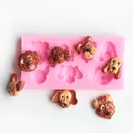 Different Dog Face silicone mould